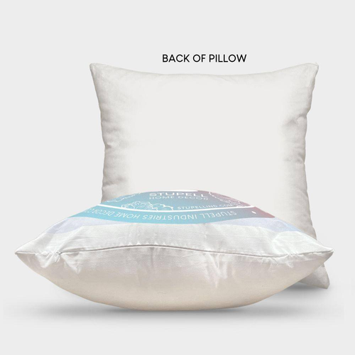 Blue Circle Letter a Square Outdoor Throw Pillow - Picture 2 of 7