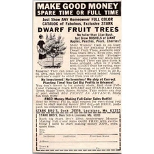 Stark Bro's Make Good Money Spare Time Or Full Time Lousiana MO 1966 Ad SAH8-3