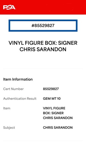Chris Sarandon Signed 'Game Stop Exclusive' Jack Black Light Funko Pop JSA/PSA - Picture 12 of 12
