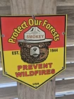 VINTAGE 1944 Porcelain Protect Our Forests Smokey Bear Sign