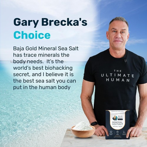 Sal marina mineral Baja Gold - Recomendada por Gary Brecka - Grano natural orgánico - Imagen 6 de 9