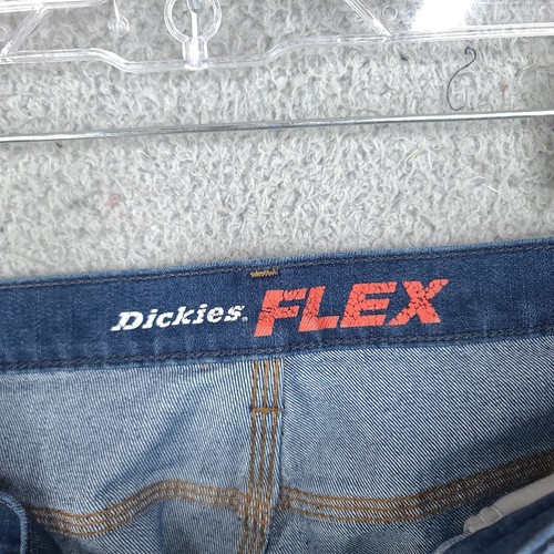 Dickies Flex jeans Mens 38 X 33 Carpenter Paint Straight Fit Denim Distressed - Picture 10 of 16
