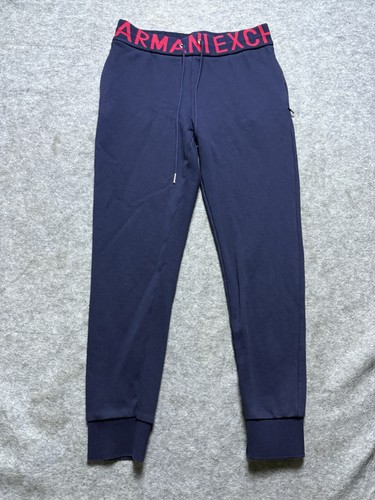 Armani Exchange Tracksuit Womens Medium Blue Sweatsuit Hoodie Sweats 2 Piece - Picture 3 of 15