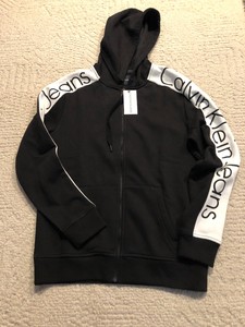 black and white calvin klein jacket