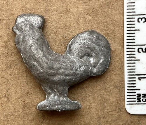 Vintage Wend-Al / Wendal Metall Vogel “ Hahn “ (zum Nachlackieren gestreift) - Bild 2 von 2