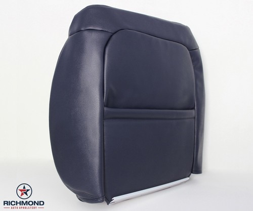 1997 Chevy Suburban C/K 1500 2500 -Driver Side Lean Back Leather Seat Cover Blue - Picture 2 of 11