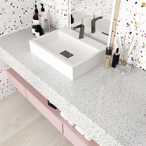 Upgrade Your Space with Oil-Proof White Marble Contact Paper - 14.5 Sq. Ft. - Picture 5 of 10