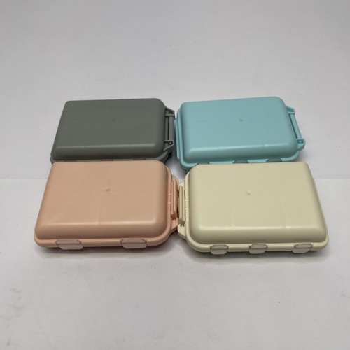 4 Pack Portable Weekly Pill Box Organizer Moisture Proof with 10 Compartments - Picture 2 of 6
