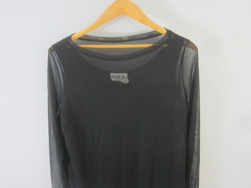 ECEG ESHAGHIAN Clothing Enterprise Group Womens L Black 2 Piece Knit Top Shirt - Picture 8 of 13