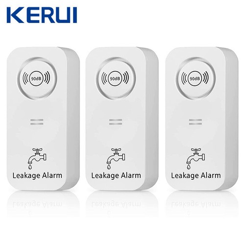 KERUI Wasserleckalarm Hochwasserstand Überlaufmelder Sensor Home Security Alert - Bild 13 von 17