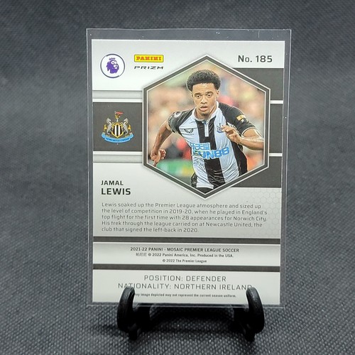 2021-22 Mosaic EPL Soccer JAMAL LEWIS 185 REACTIVE RED PRIZM SP Newcastle United - Picture 3 of 3