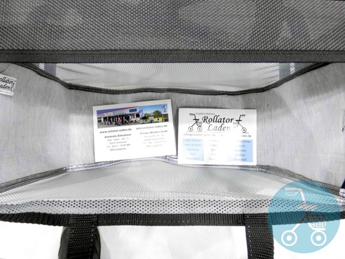 NEU Rollator Tasche RoLa Netz Reflektoren Made in Germany passt Netztasche hält - Bild 5 von 12