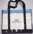 Authentic Vineyard Vines Empty Pink Whale Blue and White Shopping Gift Bag Tote