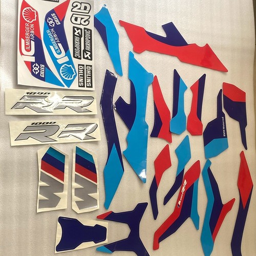 For BMW S1000RR M1000RR 2019 2020 2021 2022 Body Fairing Decal Sticker Kit - Picture 6 of 14
