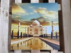 TAJ MAHAL Striking LED Light Up Canvas, 50cm by 50cm LED Print Wall Art
