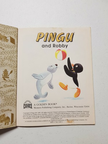 Little Golden Book - Pingu And Robby 1996 HC - Picture 4 of 5