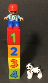 2013 LEGO DUPLO SET# 10558-NUMBER TRAIN 31Pcs 1 FIG 1DOG  No Instructions/Box