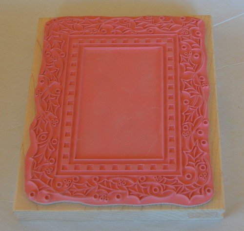 NEW Stamps Happen Rubber Stamp Holly Frame Christmas #90006 Design 5.75 x 4.75 - Picture 6 of 8