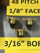 QTY 1 BOSTON GEAR Y4836 BRASS SPUR GEAR 48P-36T LIVE STEAM ROBOT SERVO 20 DEG PA