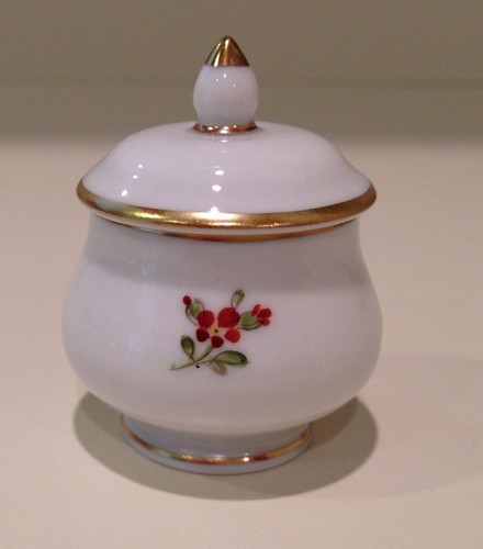 Hochst Covered Salt Dish #1 Hand-Painted Porcelain Made in Germany New - Picture 3 of 7