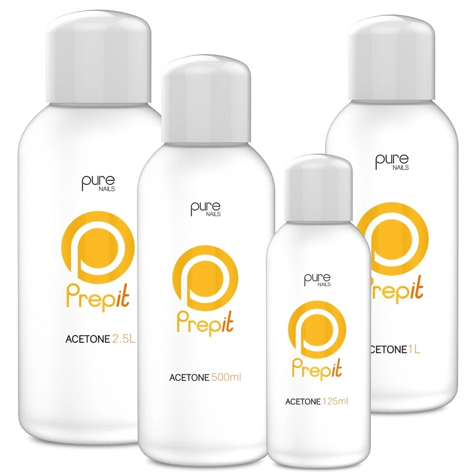 Pure Nails 'Prep It' Pure Acetone Nail Tip, Acrylic, Soak Off Remover ALL SIZES
