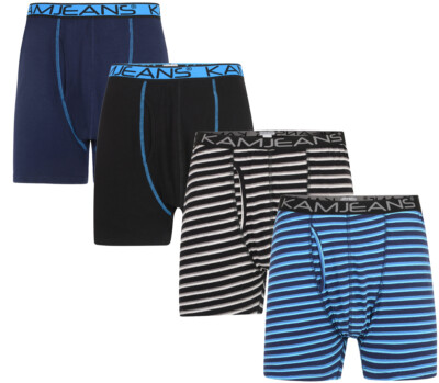 Da Uomo Kam Grande Taglia 2 Pack Boxer Mix Di Cotone Biancheria Intima Classic 2XL-8XL