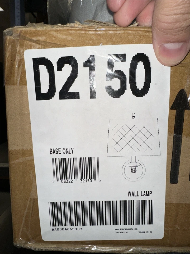 Robert Abbey D2150 - Apliques de pared brazo oscilante iluminación interior con pantalla (C9) Foto 2 de 4