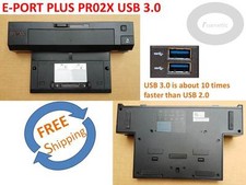 Genuine Dell PR02X E-Port Plus USB 3.0 Docking Station, 35RXK, PKDGR.