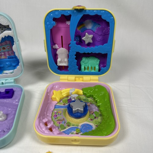 2018 Polly Pocket Compacts Lot of 2 + 2x Dolls, Accessories & Pet/Animal Figs - Picture 3 of 6