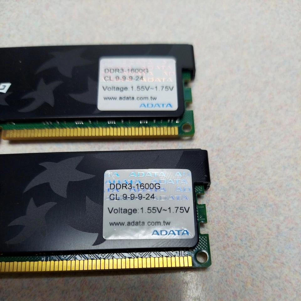 Kit of 2 ADATA AX3U1600GB2G9-2G Gaming RAM 4GB (2GBx2) DDR3-1600 PC3-12800 - Image 4 of 4