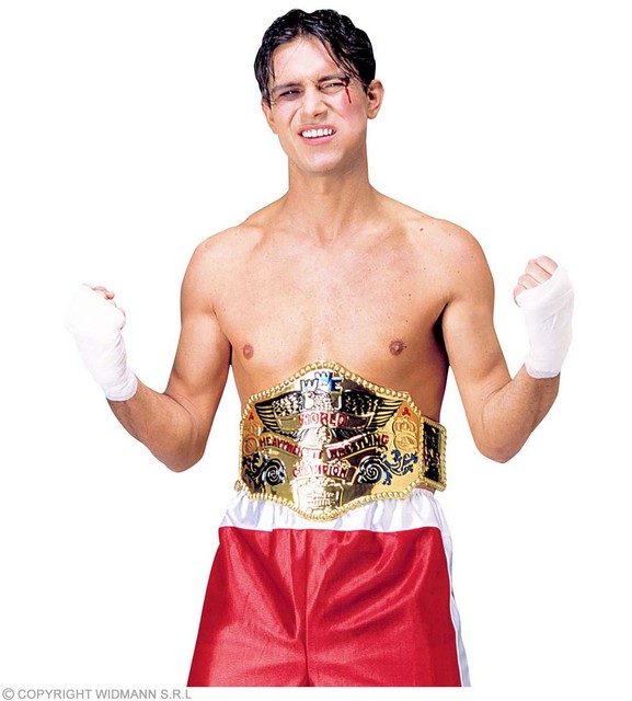 World Champion Wrestling Belt Mens Prop Sports Fancy Dress Costume Accessory