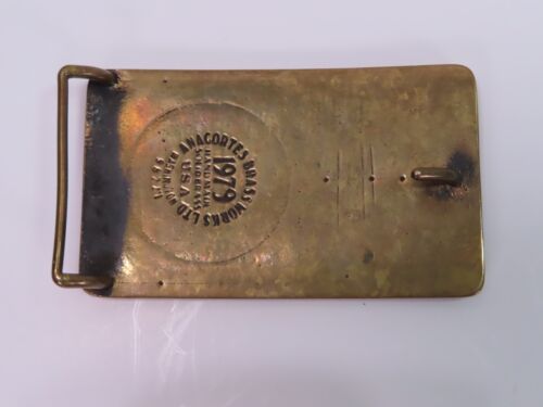 Vintage Handford 1979 Lampson Transi-Lift Gürtelschnalle Anacortes Brass Works USA - Bild 2 von 4