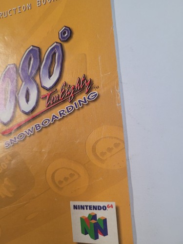 1080 Ten Eighty Snowboarding MANUAL ONLY EN Nintendo 64 Free Shipping in Canada! - Picture 2 of 9