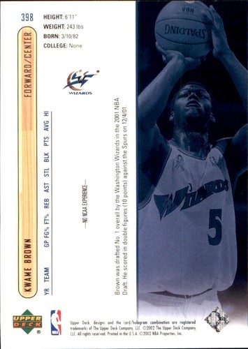 2001-02 Upper Deck 🏀 YOU PICK #2 - #437 🏀 NBA Cards SP RC Base Commons Stars - Photo 220 sur 238
