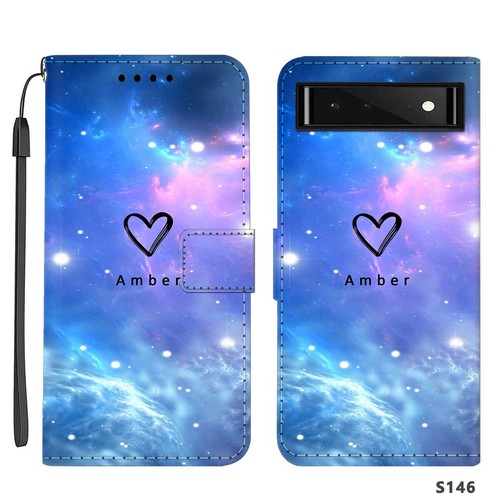 For Google Pixel 9 8A 7 Pro 7A 6 Flip Leather Personalised Name Phone Case Cover - Picture 5 of 48
