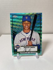 2021 Topps Chrome Platinum Anniversary Mallex Smith Aqua Wave