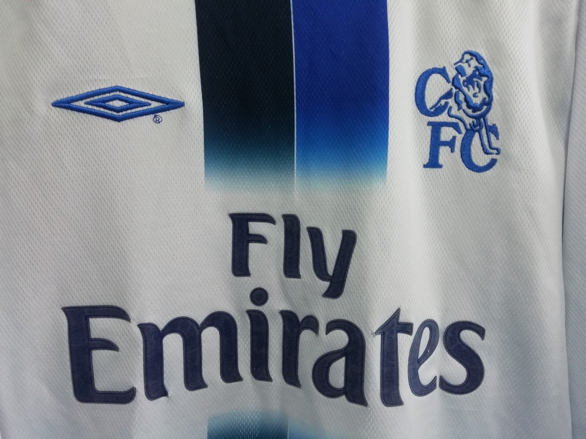 Chelsea Away 2003 2004 Umbro L/S Shirt Jersey Football