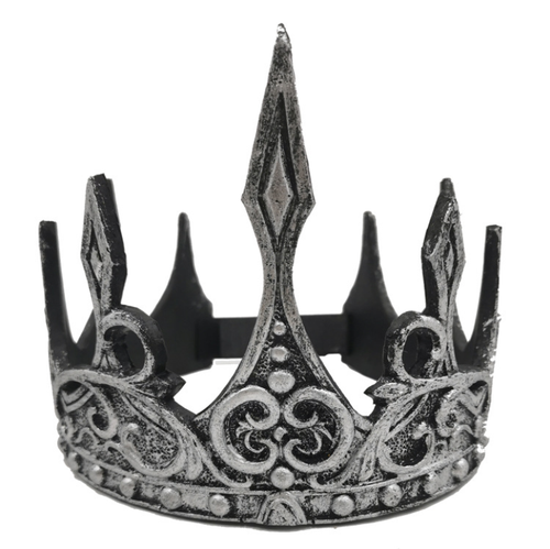 Men King Crown PU Foam 3D Fancy Dress Stage Performance Props For Cosplay Silver - 第 1/4 張圖片