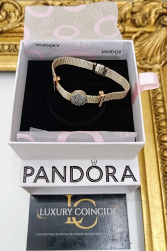 PANDORA BRACCIALE REFLEXIONS ORO ROSA CON 3 CHARMS mis. 16,5 FULL SET - Imagen 4 de 13