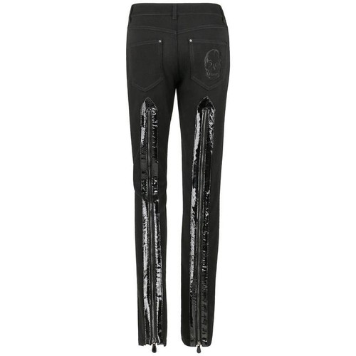 ALEXANDER MCQUEEN c.2007 Black Patent Leather Zipp