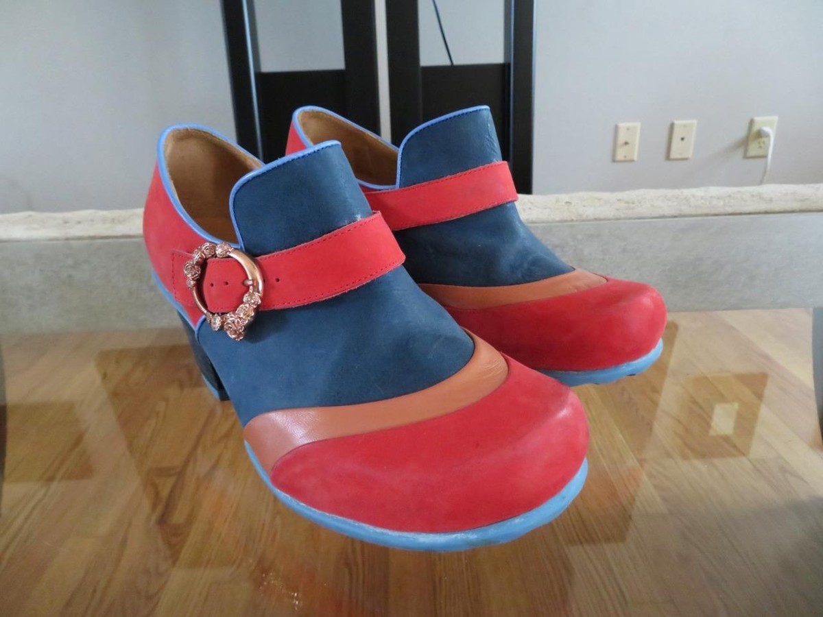 Fluevog Faith Red Shoes JOHN FLUEVOG Hopefuls Faith Red Blue Rose