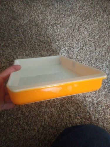 Vintage Pyrex 933 Orange Baking Dish Pan 13 1/2" Lasagna Casserole Rectangular  - Picture 5 of 8
