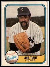 1981 Fleer #82 Luis Tiant