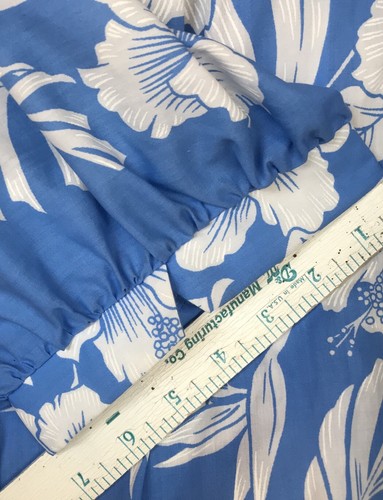 Royal Creations Hawaii Blau Klassisch Haus Muumuu Maxi MuMu Kleid L Rüschen - Bild 14 von 14