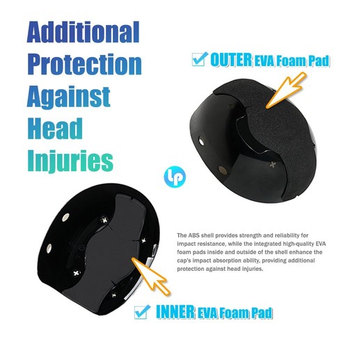 Lucent Path Yellow Baseball Bump Cap - Safety Hard Hat Head Protection Caps - Picture 6 of 11