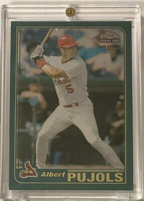 Albert Pujols 2001 Topps Chrome Late Edition Rookie Card Albert Pujols 2001 Topps Chrome Late Edition Rookie Card