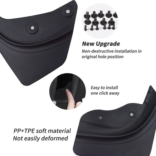 4PCS Car Mud Flaps Splash Guard Fender Mudguard For Tesla Model Y - Foto 2 di 11