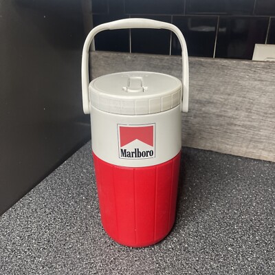 Cantine D'eau Vintage Marlboro Unlimited Par Coleman, Rouge, Sangle Réglable