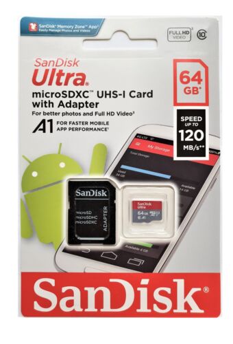 Memory Card 32GB - 128GB SanDisk Ultra High Performing Micro SD Card & Adapter - Picture 9 of 72