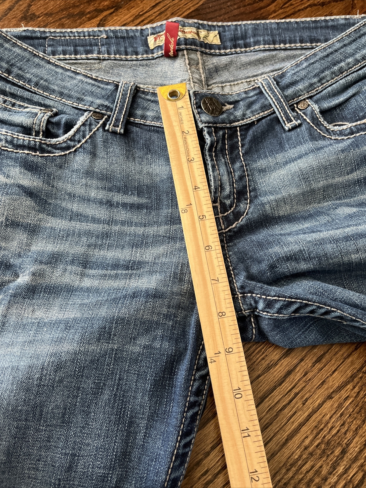 BKE Jeans Women's 32 x 31.5 Blue Sabrina Flare Low Rise Stretch Denim - View 6